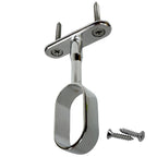 Chrome oval closet rod mid hanger