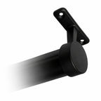 32mm diameter black closet rod top mount bracket in use
