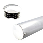 chrome end cap for a 32mm round closet rod
