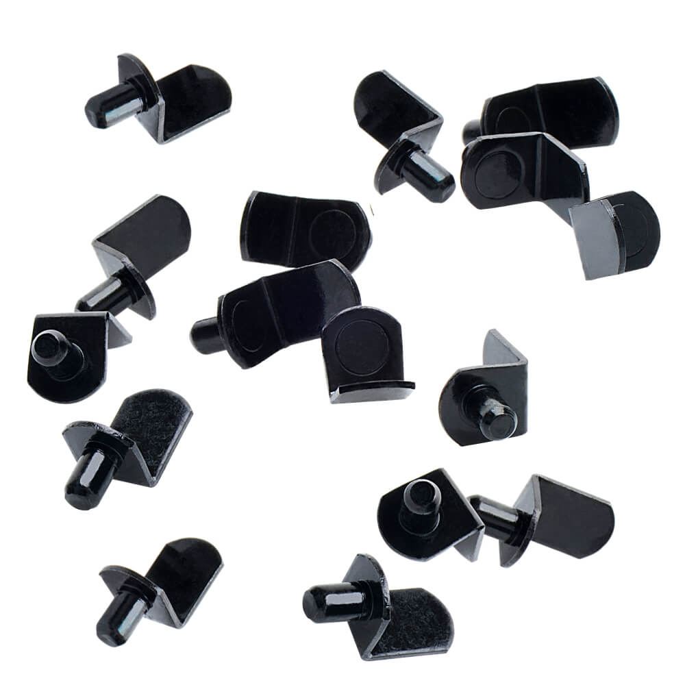 Black 1/4" Bracket Shelf Support Pegs (25 Pack) - view 3