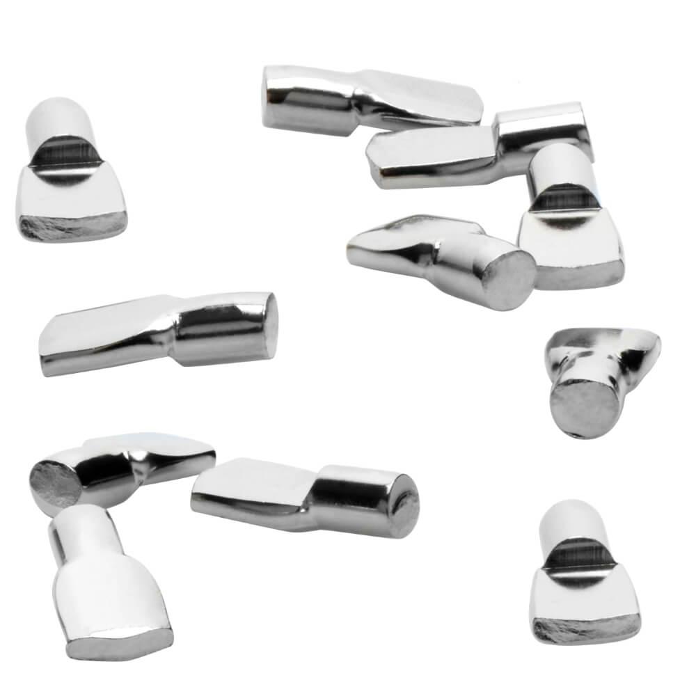 Polished Nickel 1/4" Spoon Shelf Support Pegs (25 Pack) - view 2