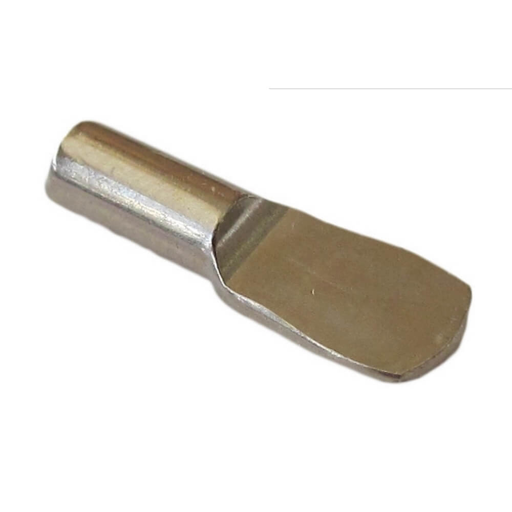 Polished Nickel 4mm Spoon Shelf Support Pegs (25 Pack)