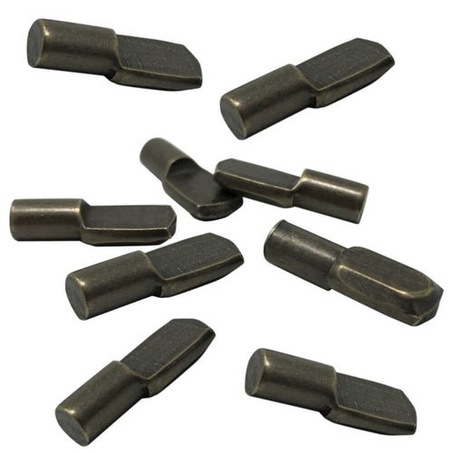Antique Brass 5mm Spoon Shelf Support Pegs (25 Pack) - view 2