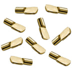 Polished Brass 5mm Spoon Shelf Support Pegs (25 Pack) - view 2