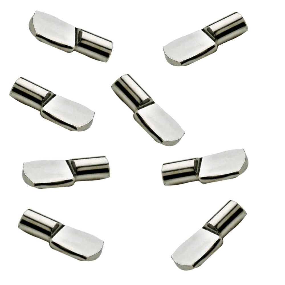 Polished Nickel 5mm Spoon Shelf Support Pegs (25 Pack) - view 2