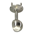 32mm diameter satin nickel closet rod top mount bracket