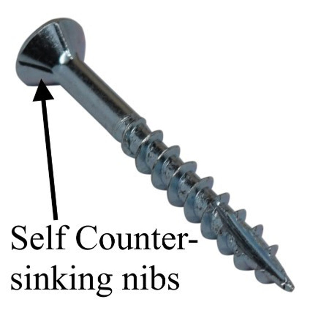 Cutting nibs under the screw head
