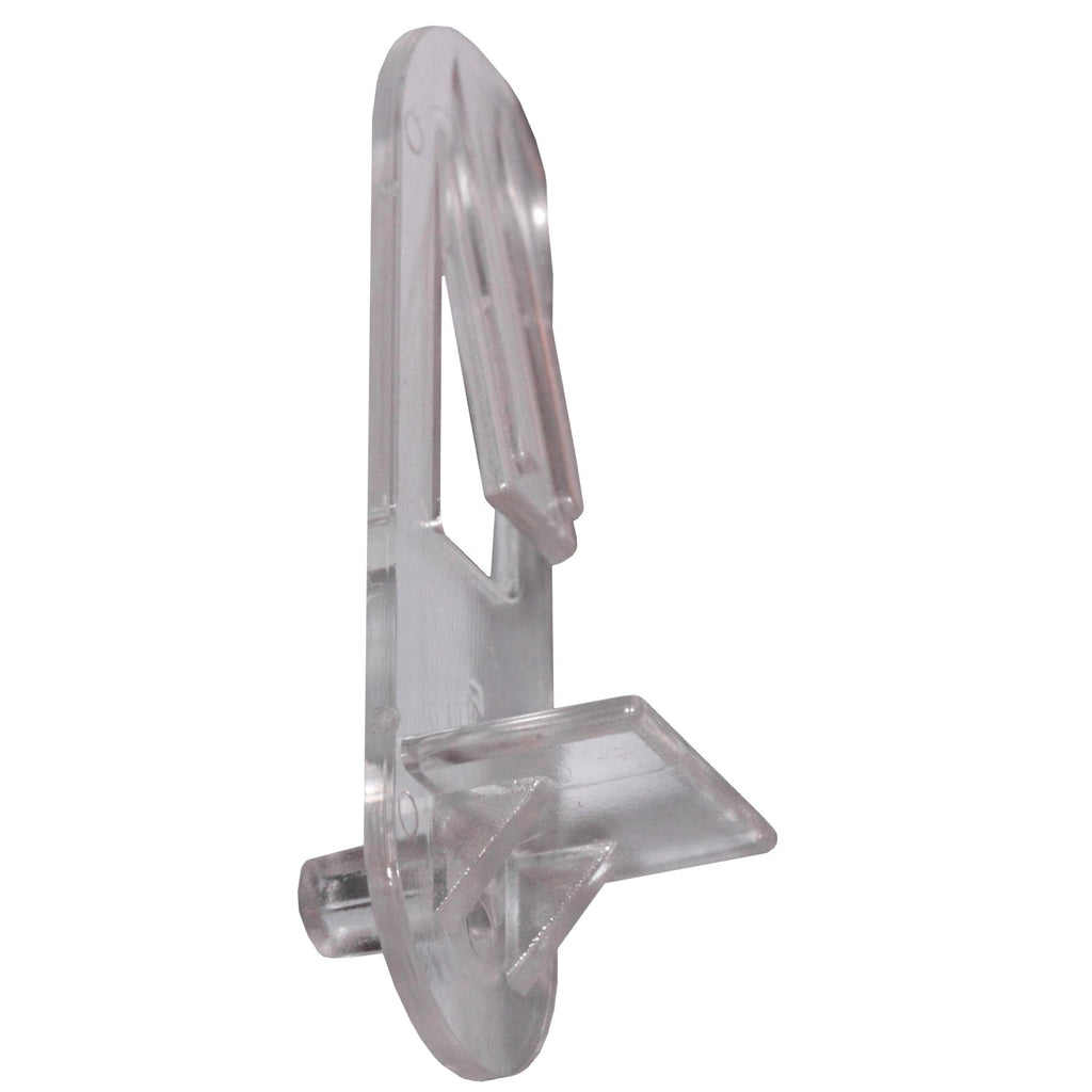 Clear 1/4" Self-Locking Shelf Support Pegs (25 Pack)