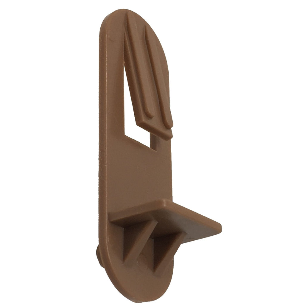 Brown 1/4" Self-Locking Shelf Support Pegs (25 Pack)