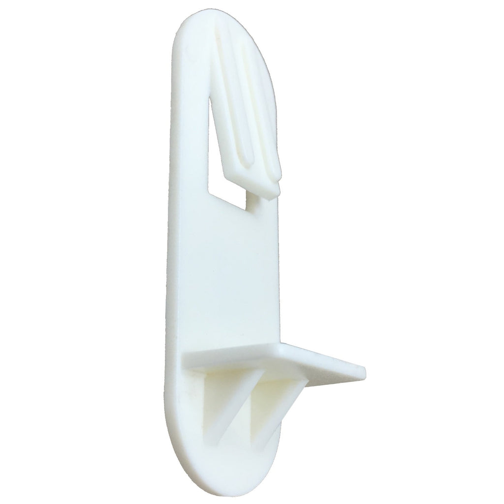 White 1/4" Self-Locking Shelf Support Pegs (25 Pack)