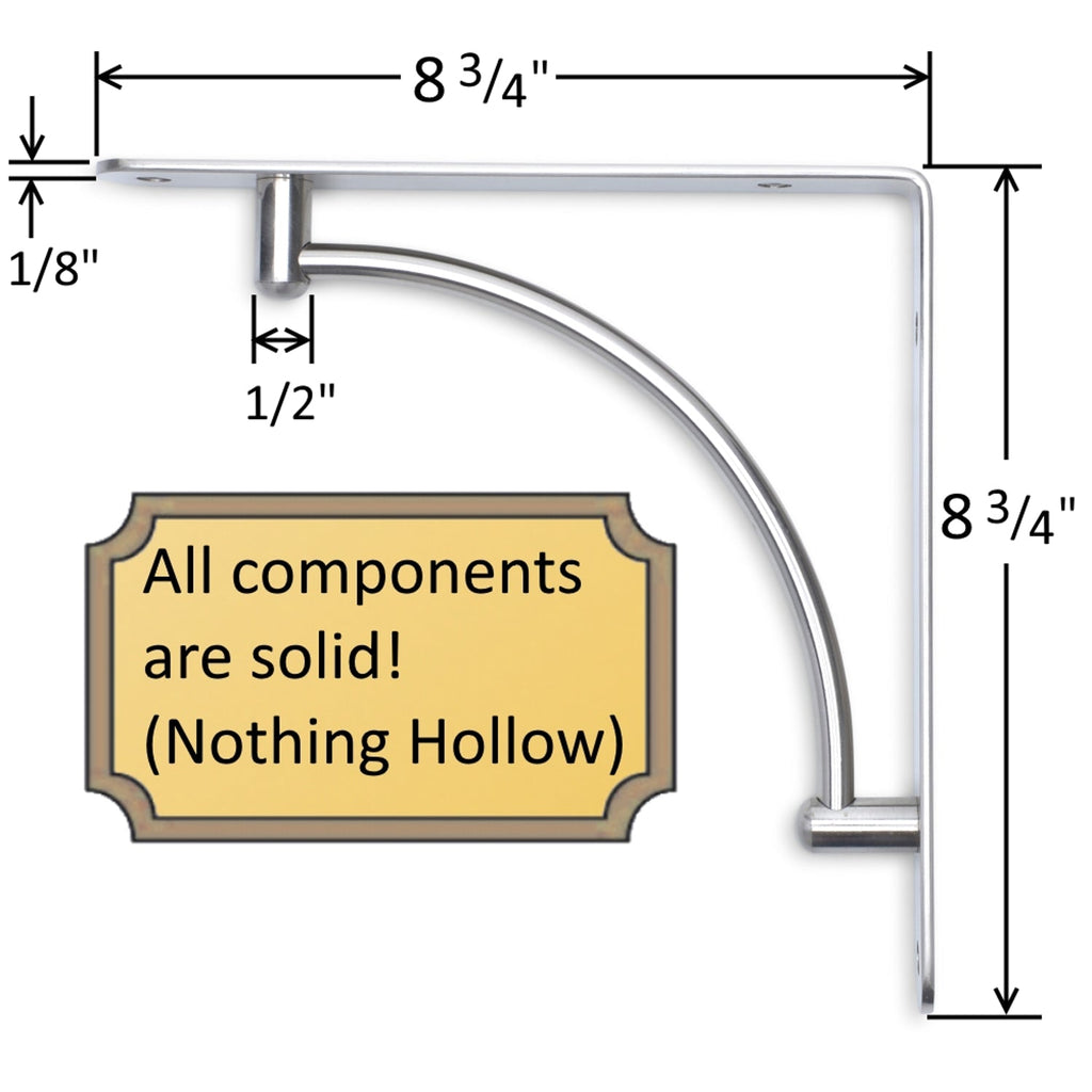 Shelf bracket dimensions