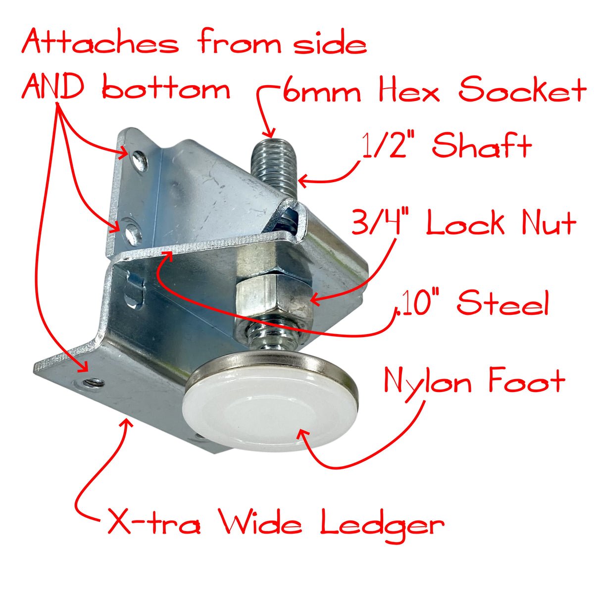 Super duty leveler feature callouts