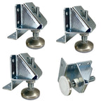 Super duty cabinet leveler legs with lock nuts, 4 pack
