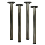 Satin nickel 2-3/8 inch adjustable table legs, set of 4
