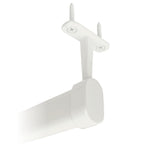 Gloss white oval closet rod Top Mount Bracket with rod
