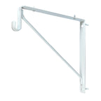 Gloss White Fixed Closet Shelf & Rod Bracket