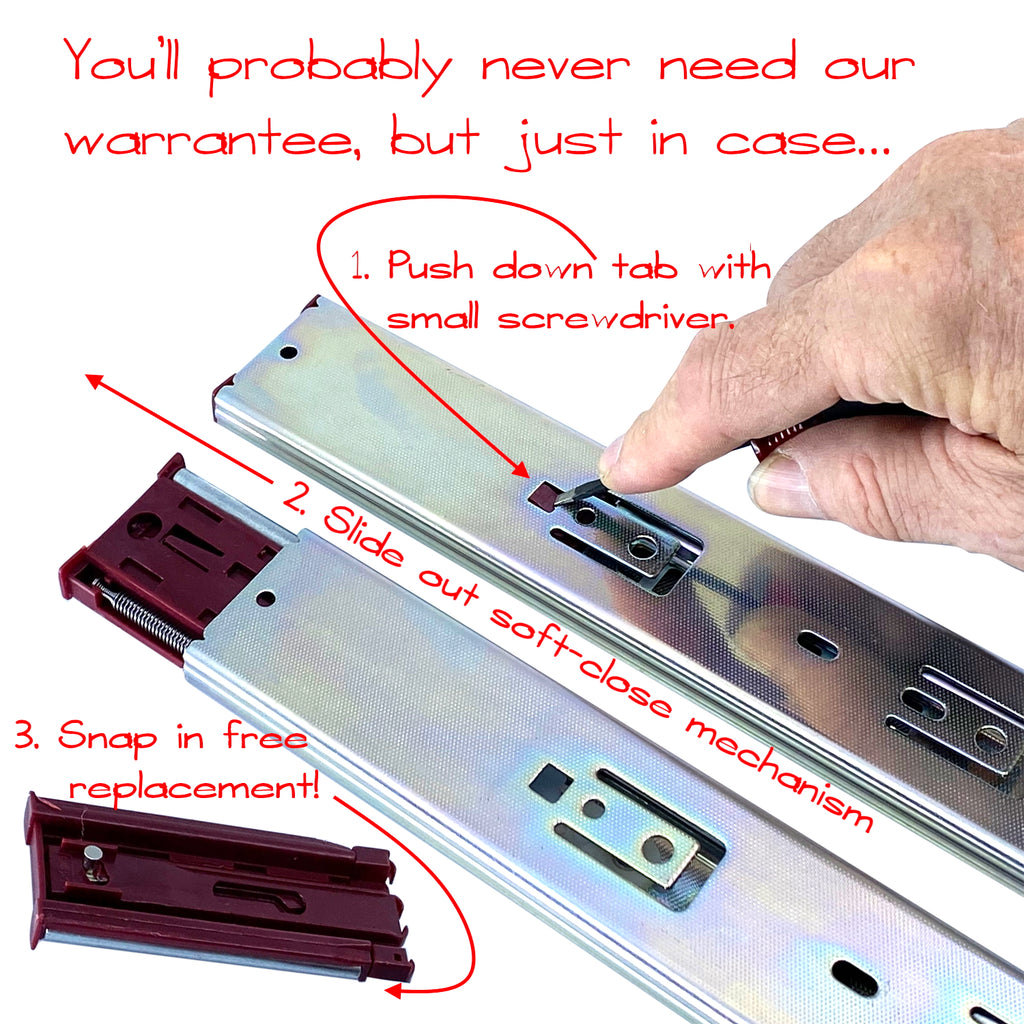Removing the soft-close mechanism