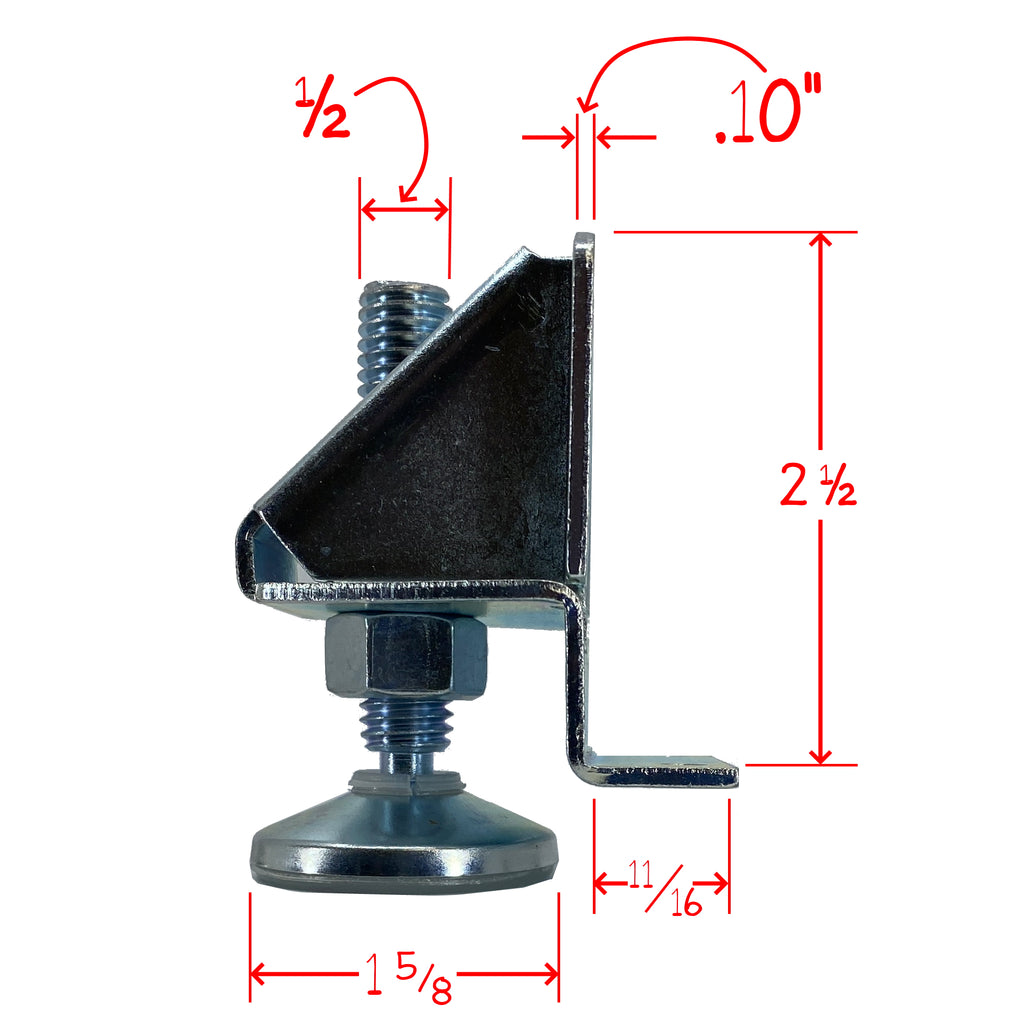 Super duty leveler side dimensions