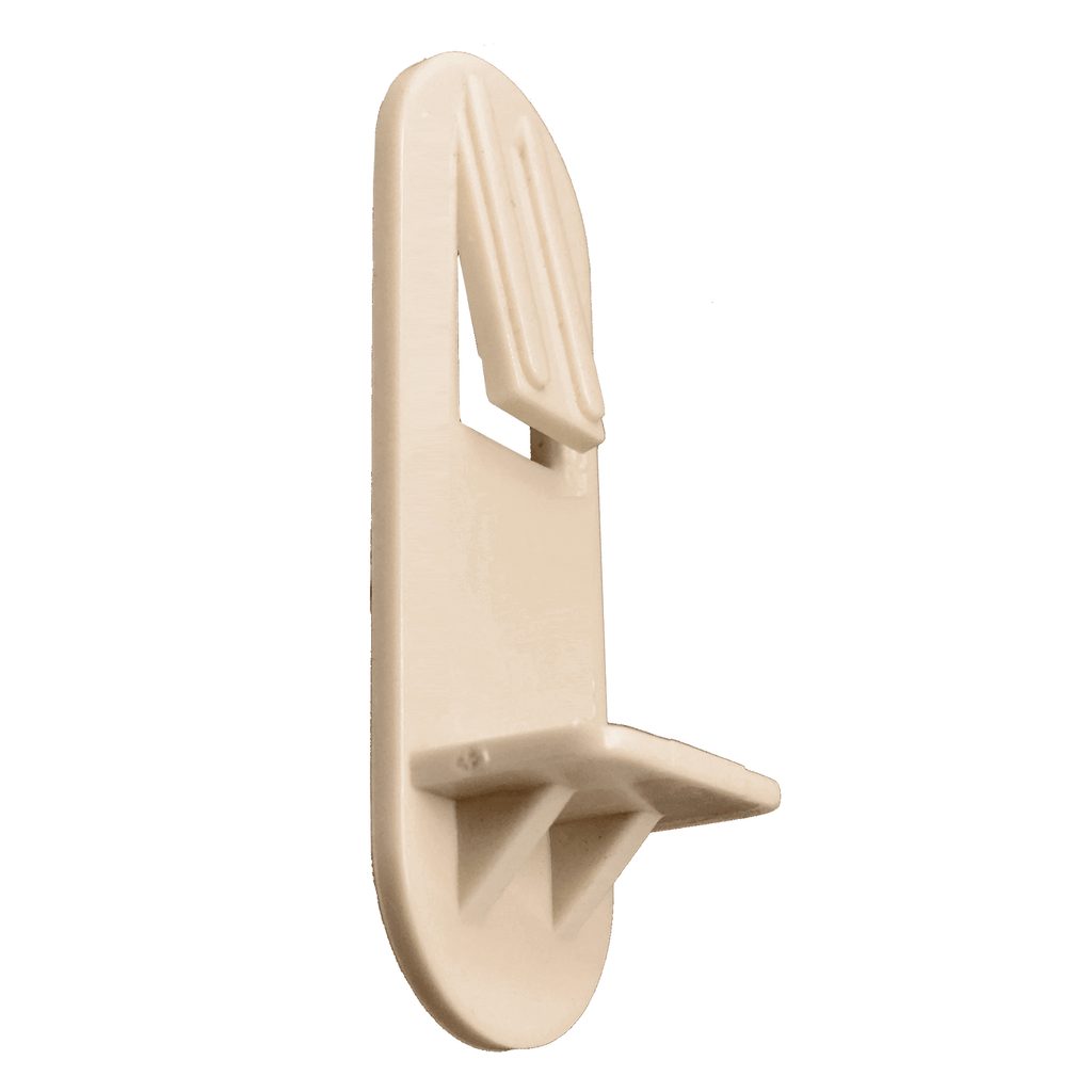 Beige 1/4" Self-Locking Shelf Support Pegs (25 Pack)